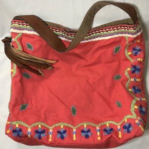 Lucky Brand Canvas Hobo Purse